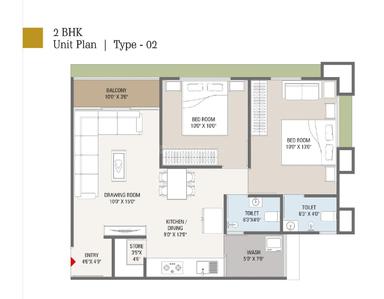 Image of 1944 Sq.ft 3 BHK Apartment / Flat for sale in Signor Heritage, Zundal, Ahmedabad for Rs. 7500000