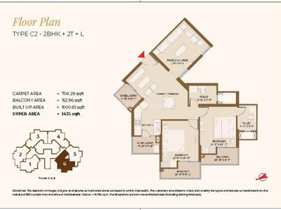 Image of 1435 Sq.ft 3 BHK Apartment / Flat for sale in Future Estate, Noida Extension, Greater Noida for Rs. 11465650