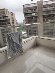 Balcony Image of 3200 Sq.ft 4 BHK Apartment / Flat for rent in Vaishnodevi Kingston, Pal Gam Surat for Rs. 42500