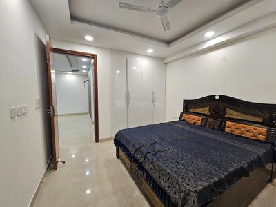 Bedroom Image of 1200 Sq.ft 3 BHK Builder Floor for rent in Rajpur New Delhi for Rs. 29000