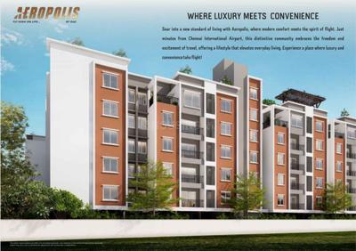 Image of 978 Sq.ft 2 BHK Apartment / Flat for sale in DAC Aeropolis, Pallavaram, Chennai for Rs. 7600000