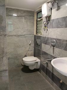 Common Bathroom Image of 600 Sq.ft 1 BHK Apartment / Flat for sale in Ramdev Avighna Sky, Mira Road East Mira Bhayandar for Rs. 7425000