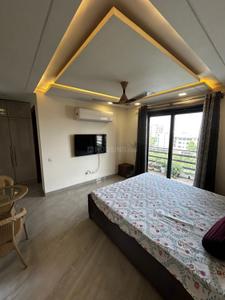 Bedroom Image of 600 Sq.ft 1 BHK Builder Floor for rent in Unitech Vista Villas, Sector 46 Gurgaon for Rs. 36000