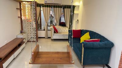 Living Room Image of 1100 Sq.ft 2 BHK Apartment / Flat for rent in Soham Tropical Lagoon, Kasarvadavali Thane for Rs. 55000