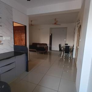 Kitchen Image of 727 Sq.ft 3 BHK Apartment / Flat for rent in Nirmaan One, New Gotri Vadodara for Rs. 22000