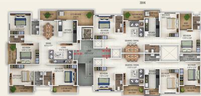 Image of 1600 Sq.ft 3 BHK Apartment / Flat for sale in Narendra Nagar Extension, Nagpur for Rs. 11000000