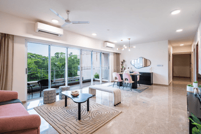 Living Room Image of 1700 Sq.ft 4 BHK Apartment / Flat for sale in L And T Elixir Reserve, Powai Mumbai for Rs. 85700000