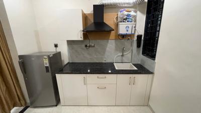 Kitchen Image of 1500 Sq.ft 1 BHK Independent House for rent in Mahalakshmi Nagar Indore for Rs. 20000