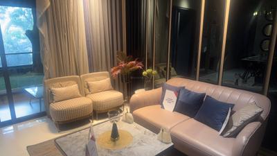 Living Room Image of 1250 Sq.ft 3 BHK Apartment / Flat for sale in Ultimus, Wakad Pune for Rs. 14800000