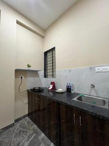 Kitchen Image of 666 Sq.ft 1 BHK Apartment / Flat for rent in Niranjanpur Indore for Rs. 18000
