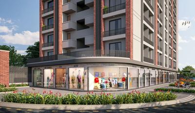 Building Image of 844 Sq.ft 1 BHK Apartment / Flat for sale in Jahangirabad Surat for Rs. 2911000