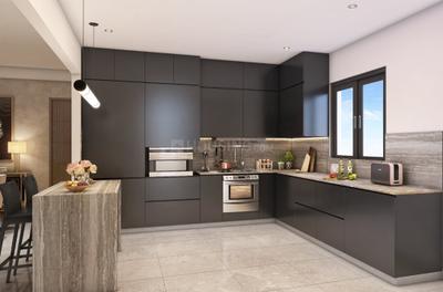 Kitchen Image of 1905 Sq.ft 3 BHK Apartment / Flat for sale in Thanisandra Bengaluru for Rs. 27400000