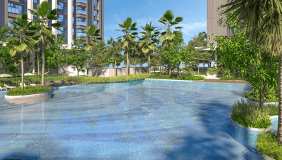 Image of 1206 Sq.ft 3 BHK Apartment / Flat for sale in Kolshet, Thane for Rs. 11000000