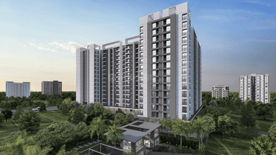 Image of 995 Sq.ft 2 BHK Apartment / Flat for sale in Mangalam Melizma, Kiwale, Pune for Rs. 5200000
