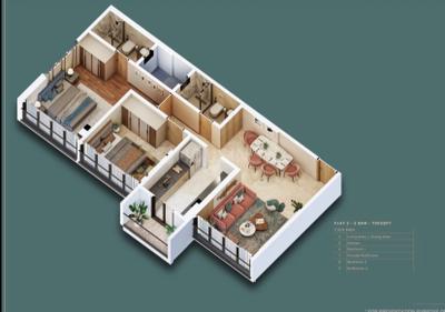 Image of 958 Sq.ft 2 BHK Apartment / Flat for sale in Andheri West, Mumbai for Rs. 19800000