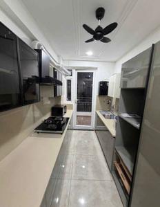 Kitchen Image of 650 Sq.ft 1 BHK Apartment / Flat for rent in Lunkad Sky Vie, Viman Nagar Pune for Rs. 12000