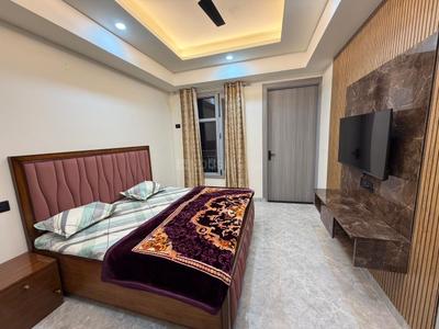 Bedroom Image of 1250 Sq.ft 1 BHK Apartment / Flat for rent in Ramkrishna Apartments, Mansarovar Jaipur for Rs. 9000