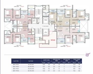 Image of 1167 Sq.ft 2 BHK Apartment / Flat for sale in Sankla West World, Punawale, Pune for Rs. 7500000