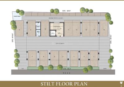 Floor Plan Image of 1095 Sq.ft 2 BHK Apartment / Flat for sale in Velachery Chennai for Rs. 10301000