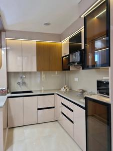 Kitchen Image of 1200 Sq.ft 4 BHK Apartment / Flat for sale in Hans Luxury Floor, Hastsal New Delhi for Rs. 7800001