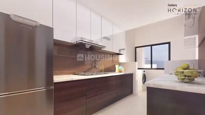 Kitchen Image of 1270 Sq.ft 3 BHK Apartment / Flat for rent in Century Horizon, Jakkur Bengaluru for Rs. 60000