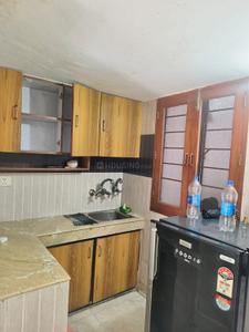 Kitchen Image of 350 Sq.ft 1 RK Builder Floor for rent in Green Park New Delhi for Rs. 28000