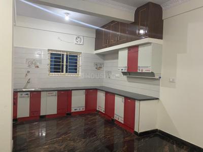 Kitchen Image of 600 Sq.ft 1 BHK Independent House for rent in K R Puram Bengaluru for Rs. 18000