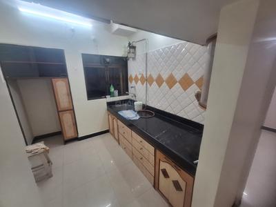 Kitchen Image of 600 Sq.ft 1 BHK Apartment / Flat for rent in Dharamveer Nagar Thane for Rs. 30000