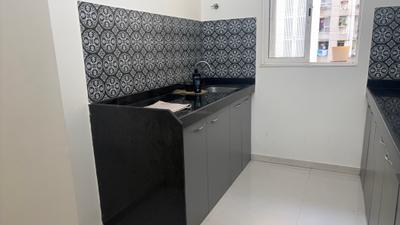 Kitchen Image of 645 Sq.ft 1 BHK Apartment / Flat for rent in Lodha Amara, Kolshet Thane for Rs. 28500
