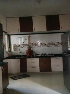 Kitchen Image of 2034 Sq.ft 3 BHK Apartment / Flat for rent in Nia Nami Riverside 90, Kudasan Gandhinagar for Rs. 28000
