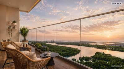 Balcony Image of 1400 Sq.ft 3 BHK Apartment / Flat for sale in Narang Valora, Goregaon West Mumbai for Rs. 51600000
