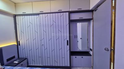 Bedroom Image of 1500 Sq.ft 3 BHK Apartment / Flat for rent in Ashwamegh Lifestyle, Sargasan Gandhinagar for Rs. 40000