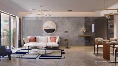 Hall Image of 1350 Sq.ft 2 BHK Apartment / Flat for rent in Dynamix Parkwoods, Thane West Thane for Rs. 50000