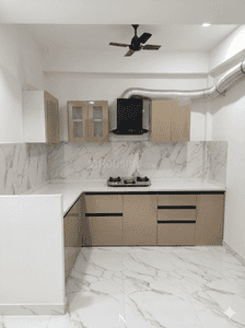 Kitchen Image of 1050 Sq.ft 3 BHK Apartment / Flat for sale in Narayan Vihar Jaipur for Rs. 5800000