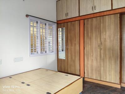 Bedroom Image of 650 Sq.ft 1 BHK Builder Floor for rent in HSR Layout Bengaluru for Rs. 30000