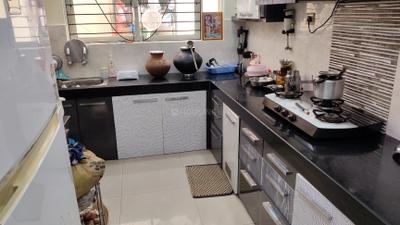 Kitchen Image of 1450 Sq.ft 3 BHK Apartment / Flat for sale in Palsikar Colony Indore for Rs. 11000000