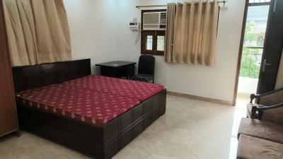 Bedroom Image of 600 Sq.ft 1 RK Builder Floor for rent in Malviya Nagar New Delhi for Rs. 29000