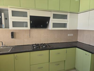 Kitchen Image of 1000 Sq.ft 2 BHK Apartment / Flat for rent in Prestige Bagamane Temple Bells, RR Nagar Bengaluru for Rs. 40000