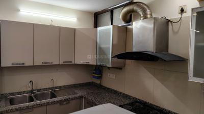 Kitchen Image of 1200 Sq.ft 3 BHK Builder Floor for rent in Swaraj Homes RWA E3 E4 and E5, Malviya Nagar New Delhi for Rs. 75000