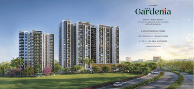 Image of 931 Sq.ft 2.5 BHK Apartment / Flat for sale in The Gardenia, Ghangapatna, Bhubaneswar for Rs. 8376000