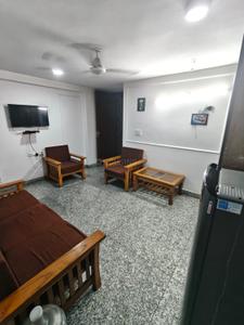 Hall Image of 600 Sq.ft 1 BHK Builder Floor for rent in East Of Kailash New Delhi for Rs. 27000