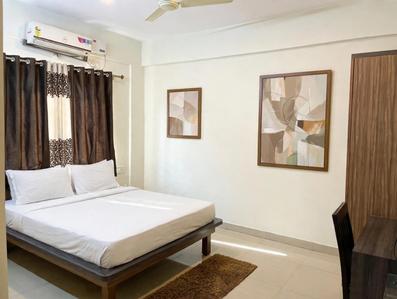 Bedroom Image of 550 Sq.ft 1 BHK Builder Floor for rent in Halasuru Bengaluru for Rs. 27500