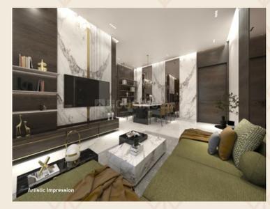 Living Room Image of 602 Sq.ft 1 BHK Apartment / Flat for sale in Madhusudan Shrine, Malad West Mumbai for Rs. 8600000