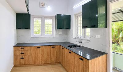 Kitchen Image of 1100 Sq.ft 1 BHK Builder Floor for rent in Poojapura Thiruvananthapuram for Rs. 20000