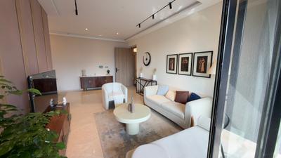 Living Room Image of 1300 Sq.ft 3 BHK Apartment / Flat for sale in Khar West Mumbai for Rs. 105000000