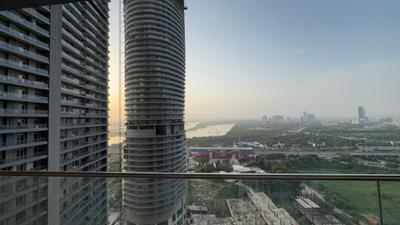 Balcony Image of 1380 Sq.ft 2 BHK Apartment / Flat for rent in Supertech Supernova, Sector 94 Noida for Rs. 65000