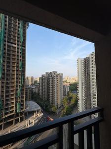 Balcony Image of 425 Sq.ft 1 BHK Apartment / Flat for rent in Raunak Bliss Phase A, Kasarvadavali Thane for Rs. 25000