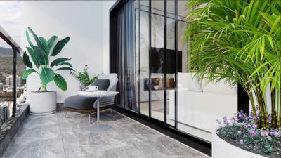 Balcony Image of 1080 Sq.ft 3 BHK Apartment / Flat for sale in Godrej Bliss, Kandivali East Mumbai for Rs. 28600000