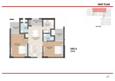 Image of 2111 Sq.ft 3 BHK Apartment / Flat for sale in Solitaire, Khandagiri, Bhubaneswar for Rs. 17438400