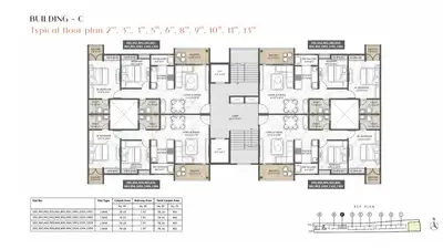 Image of 1359 Sq.ft 3 BHK Apartment / Flat for sale in Rajveer Garima Phase 1, Wakad, Pune for Rs. 12900000